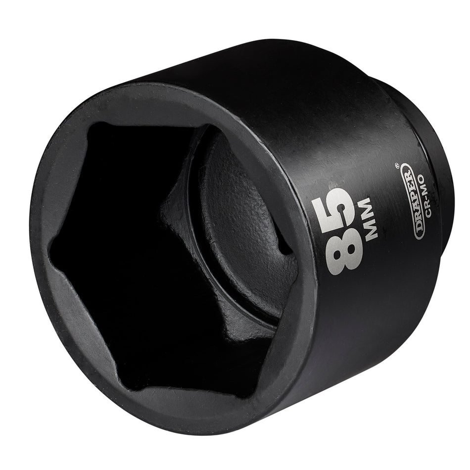 Draper HI-TORQ Deep Impact Socket, 1" Sq. Dr., 85mm: No.425D-MM