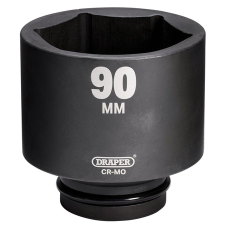 Draper HI-TORQ Deep Impact Socket, 1" Sq. Dr., 90mm: No.425D-MM