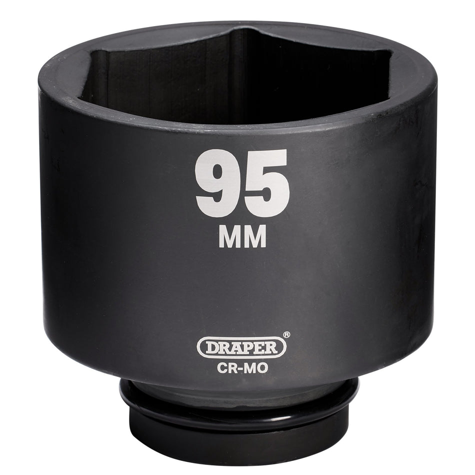 Draper HI-TORQ Deep Impact Socket, 1" Sq. Dr., 95mm: No.425D-MM