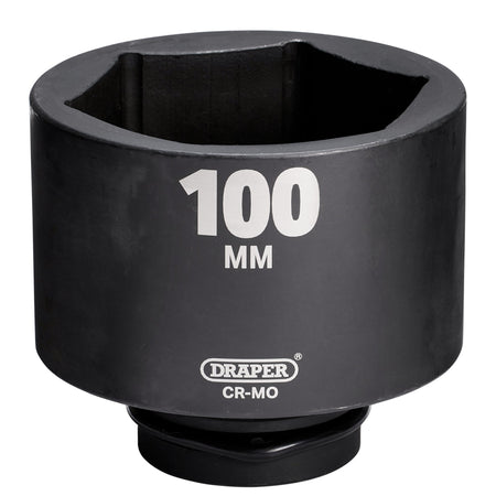 Draper HI-TORQ Deep Impact Socket, 1" Sq. Dr., 100mm: No.425D-MM