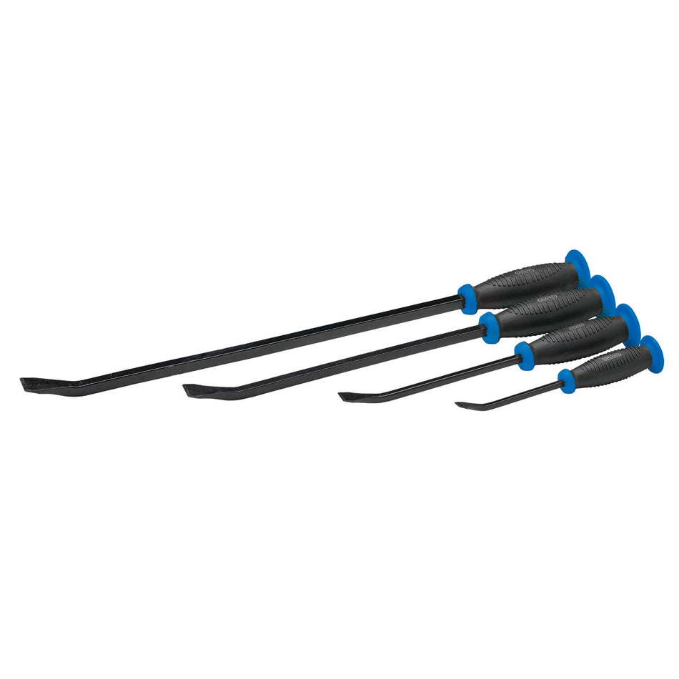 Pound Thru' Soft Grip Pry Bar Set with Hand Guard (4 Piece) : Model No. PB/SET/SGC