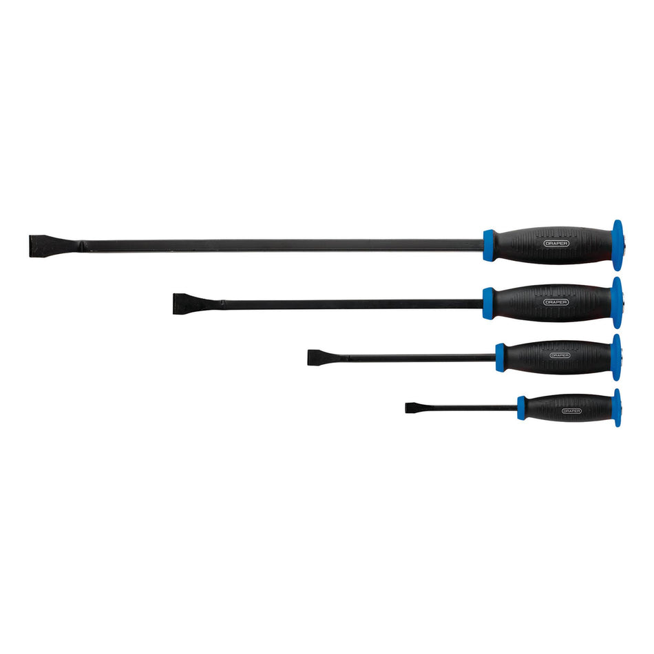 Pound Thru' Soft Grip Pry Bar Set with Hand Guard (4 Piece) : Model No. PB/SET/SGC