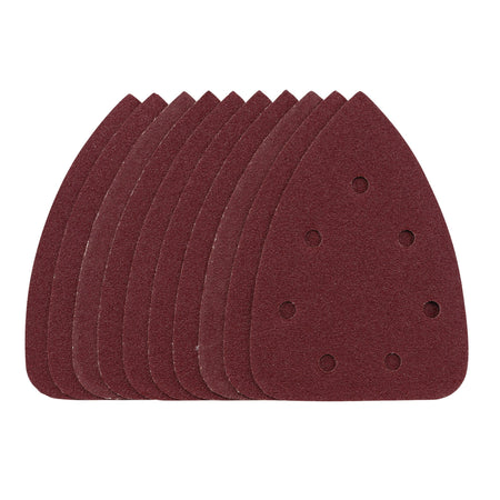 Detail Sanding Sheets with Hook and Loop, 140mm, 80 Grit, SSD6 (Pack of 10): Model No. SSD6