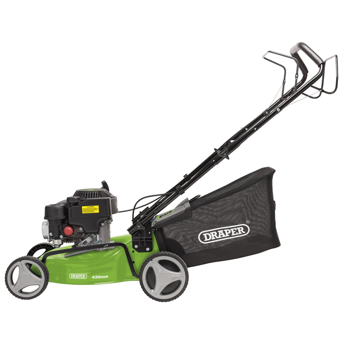 Steel Deck Petrol Lawn Mower, 420mm, 132cc/3.3HP: Model No. LMP410SP