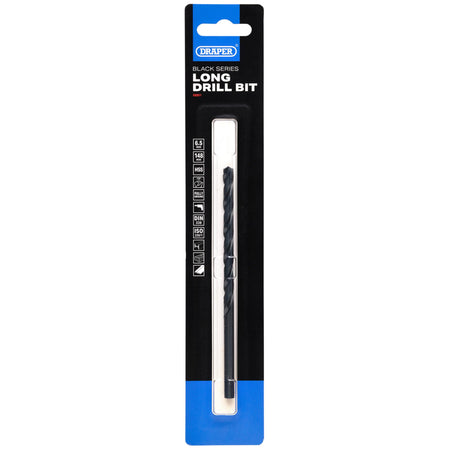 Black HSS Long Drill Bit 6.5 x 148mm: No.DBBSL