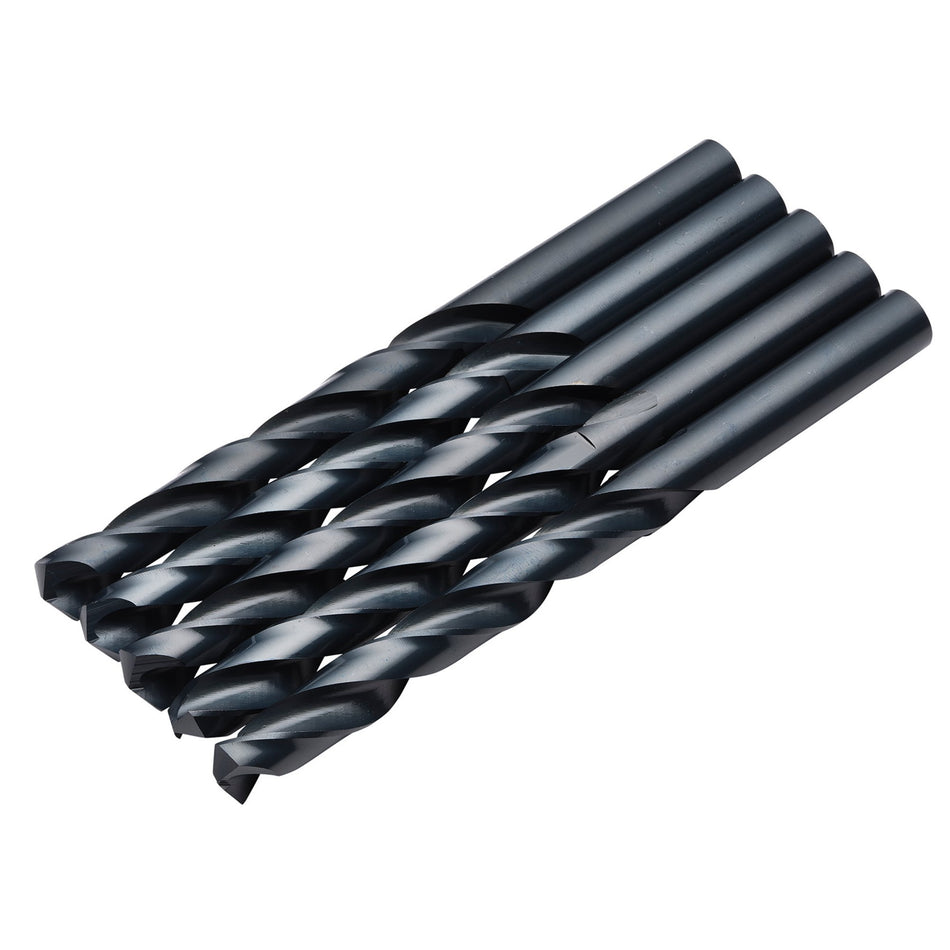 Black HSS Drill Bit, 13.0mm x 151mm (Pack of 5): No.DBBS