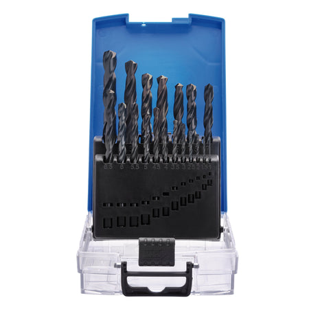 Black HSS Drill Bit Set (19 Piece): No.DBBS1