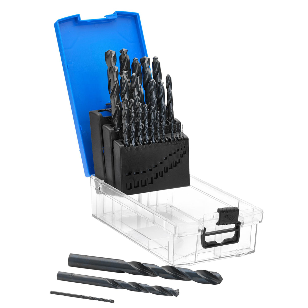Black HSS Drill Bit Set (25 Piece): No.DBBS2