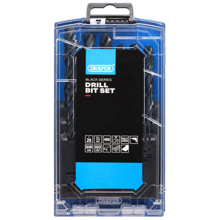 Black HSS Drill Bit Set (25 Piece): No.DBBS2
