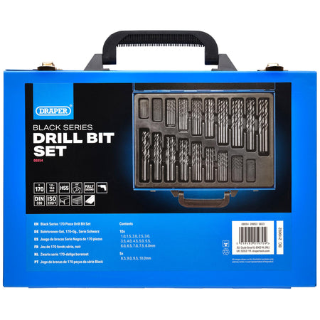 Black HSS Drill Bit Set (170 Piece): No.DBBS3