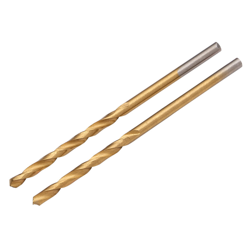 HSS Titanium Nitride Coated Drill Bit, 2.0mm x 49mm (Pack of 2): No.DBTS