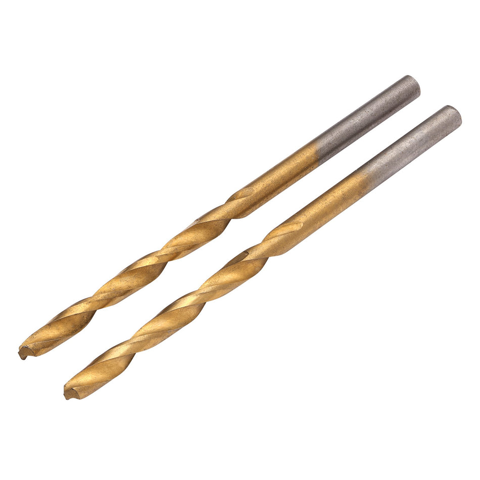 HSS Titanium Nitride Coated Drill Bit, 3.5mm x 70mm (Pack of 2): No.DBTS
