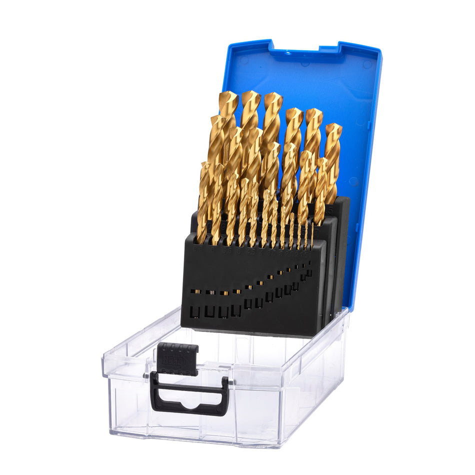 HSS Titanium Nitride Coated Drill Bit Set (25 Piece): No.DBTS3