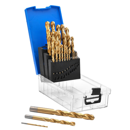 HSS Titanium Nitride Coated Drill Bit Set (25 Piece): No.DBTS3