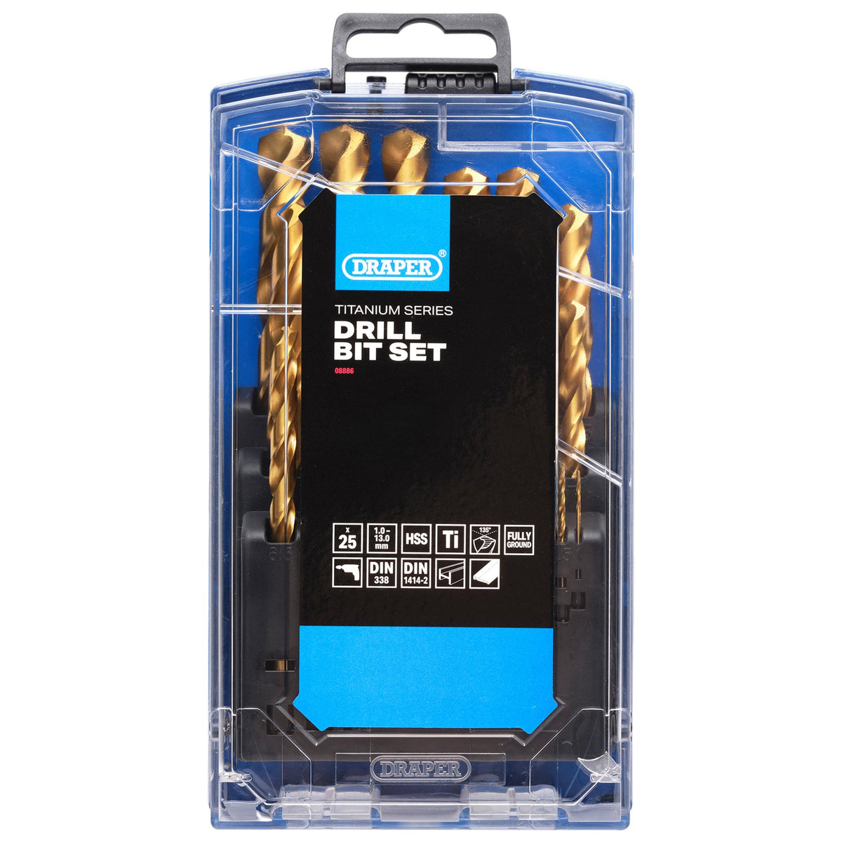 HSS Titanium Nitride Coated Drill Bit Set (25 Piece): No.DBTS3
