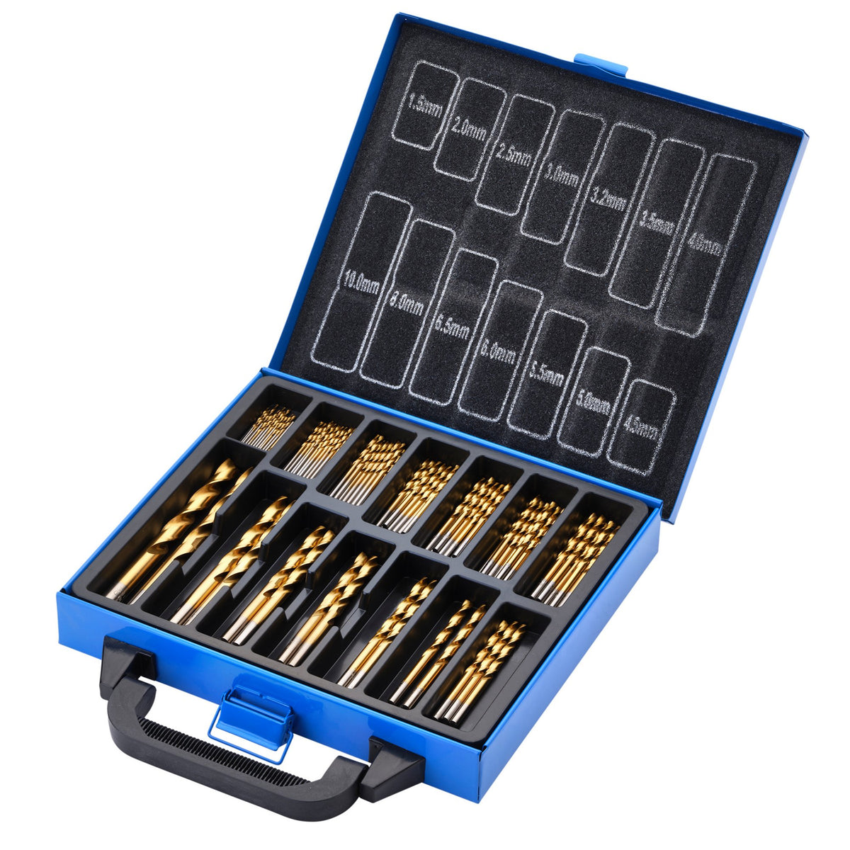 HSS Titanium Nitride Coated Drill Bit Set (99 Piece): No.DBTS4