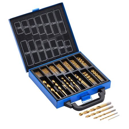 HSS Titanium Nitride Coated Drill Bit Set (99 Piece): No.DBTS4