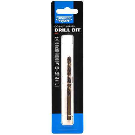 Draper Expert HSSE M35 Cobalt Drill Bit, 6.5mm x 101mm: No.DBCS