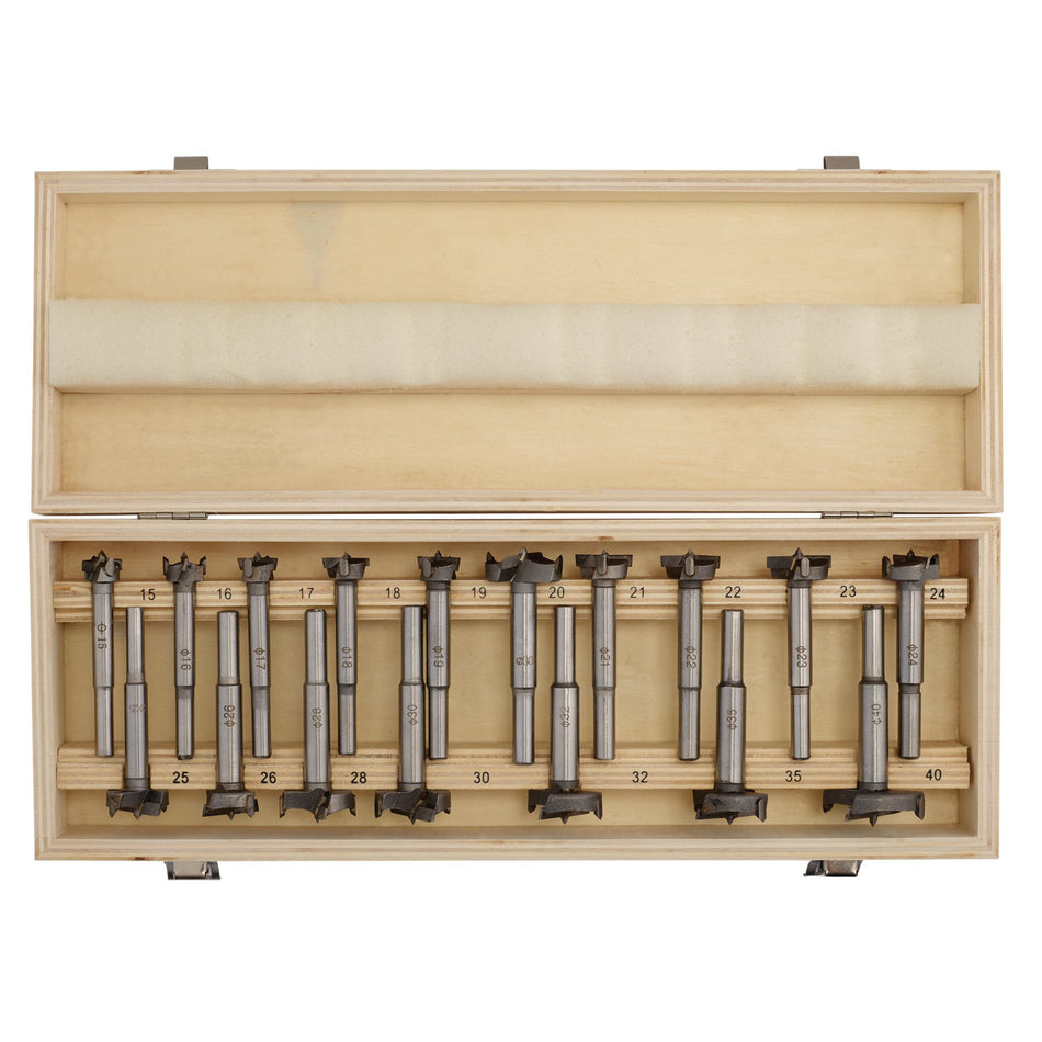 DRAPER Forstner Drill Bit Set (17 Piece) Model No. FBS17