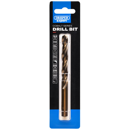 Draper Expert HSSE M35 Cobalt Drill Bit, 10.0mm x 133mm: No.DBCS