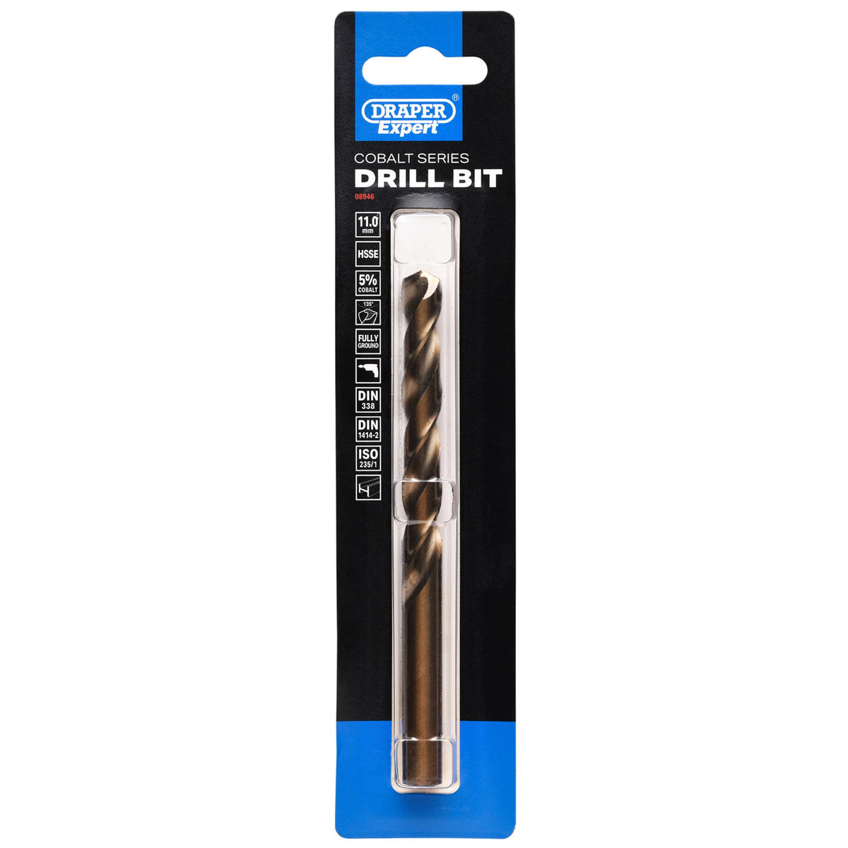 Draper Expert HSSE M35 Cobalt Drill Bit, 11.0mm x 86mm: No.DBCS