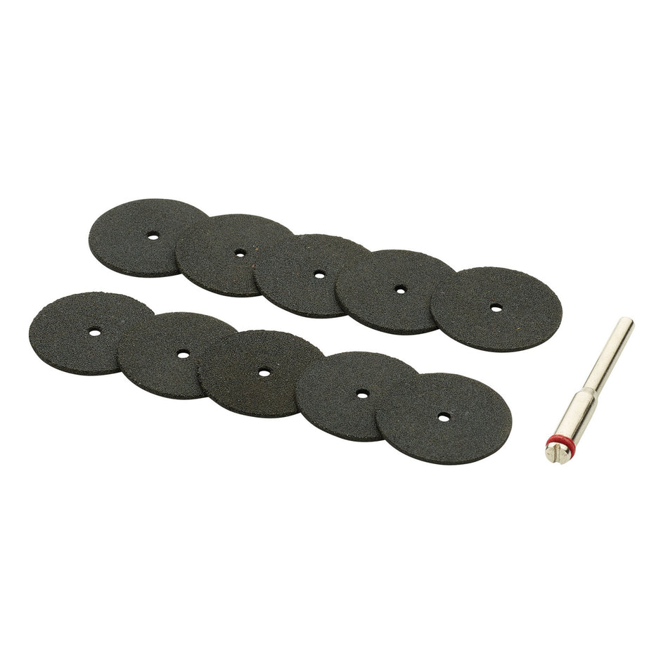 Cutting Wheels and Holder for D20 Engraver/Grinder (10 Piece) : Model No. AD20EG-3