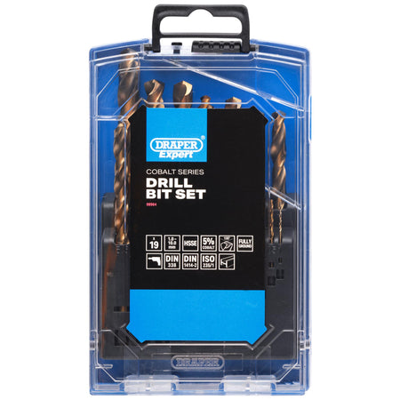 Draper Expert HSSE M35 Cobalt Drill Bit Set (19 Piece): No.DBCS1