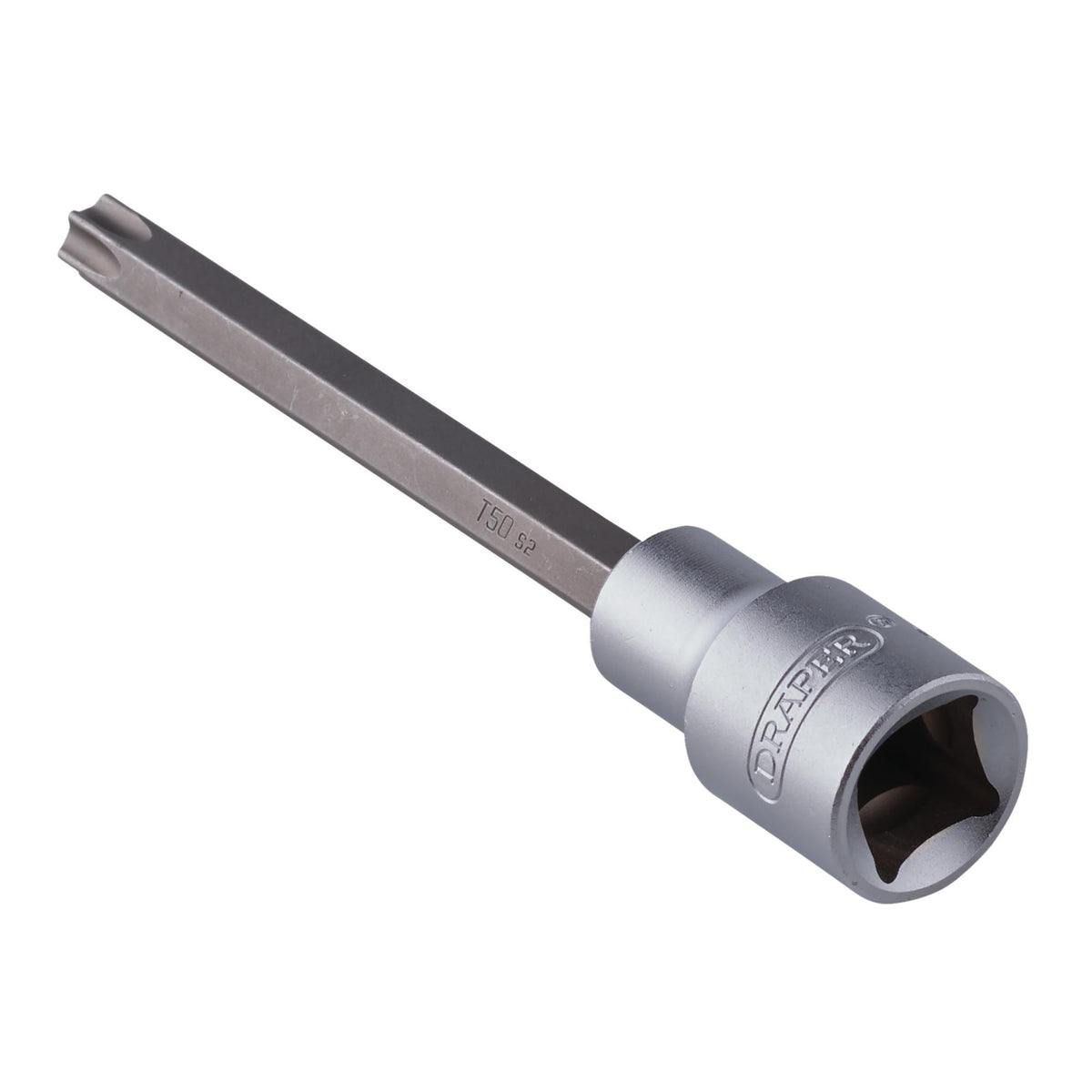 DRAPER Draper TX-STAR Socket Bit, 1/2" Sq. Dr., T50 x 125mm Model No. TX-T50