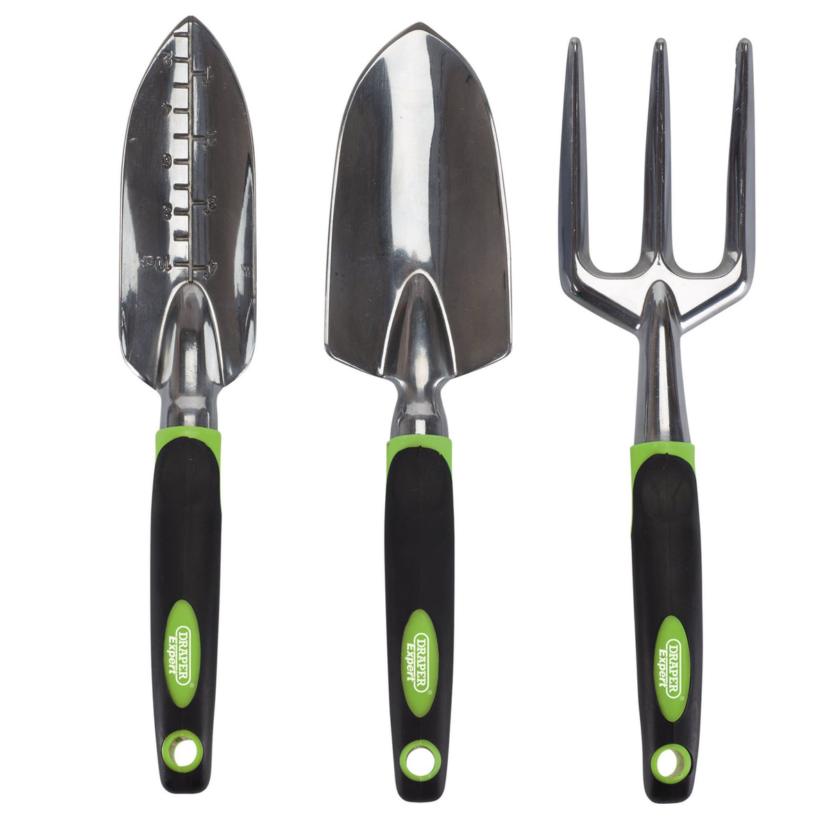 DRAPER Aluminium Hand Fork and Trowel Set (3 Piece) Model No. AGCT/SET