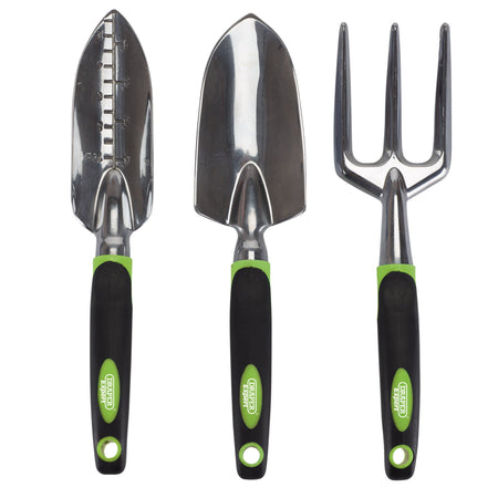 DRAPER Aluminium Hand Fork and Trowel Set (3 Piece) Model No. AGCT/SET