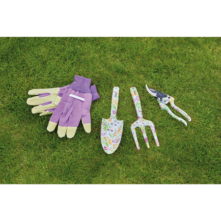DRAPER Garden Tool Set with Floral Pattern (4 Piece) Model No. AFTS/4