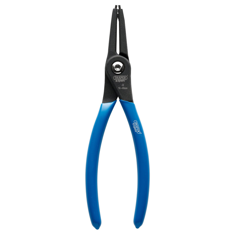 Draper Expert Straight Tip Internal Circlip Pliers, J2, 180mm : Model No. 50/INT