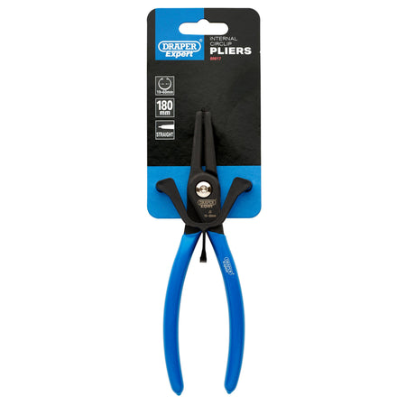 Draper Expert Straight Tip Internal Circlip Pliers, J2, 180mm : Model No. 50/INT