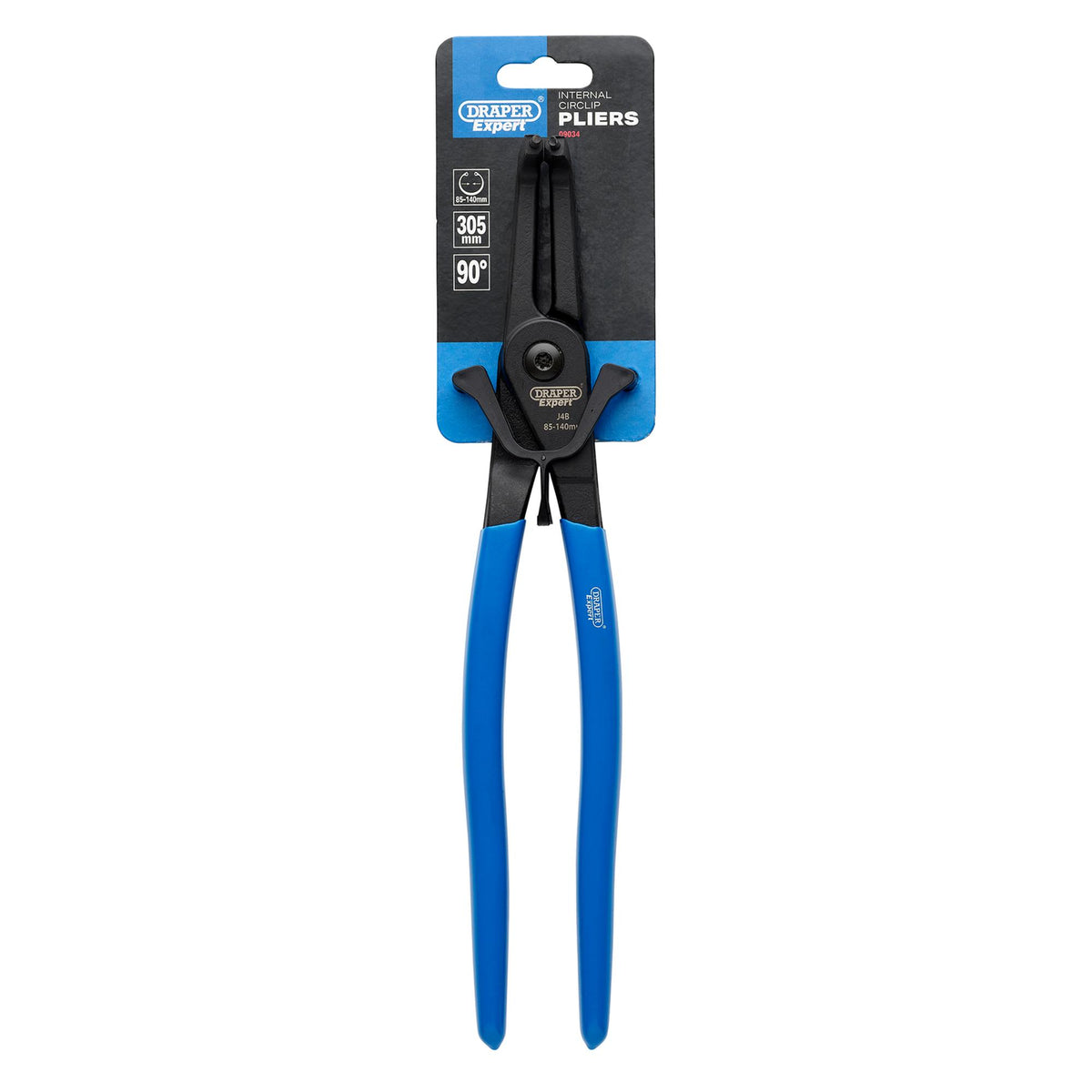 Draper Expert 90 Internal Circlip Pliers, J41, 305mm : Model No. 50/INT/90
