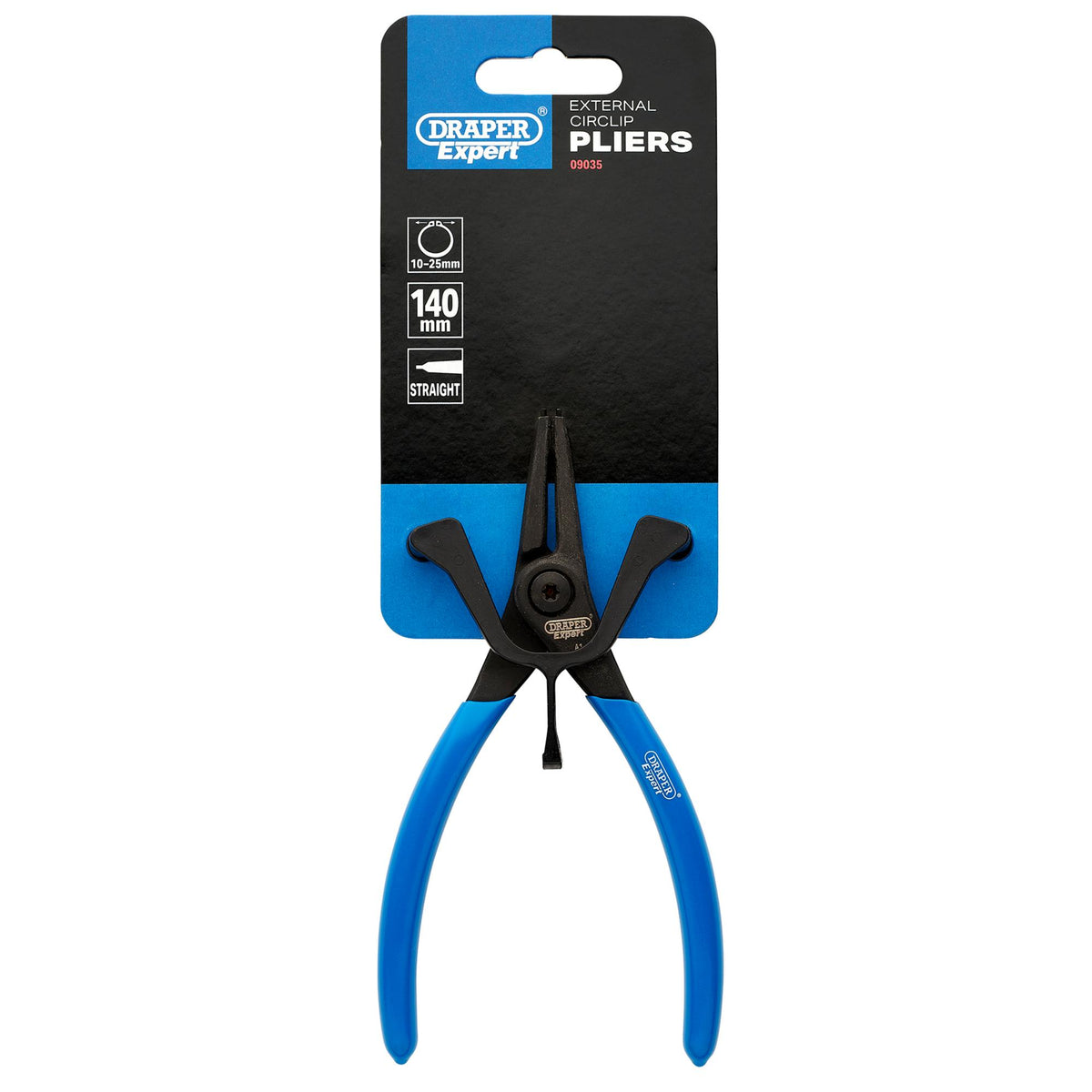 Draper Expert Straight Tip External Circlip Pliers, A1, 140mm : Model No. 51/EXT