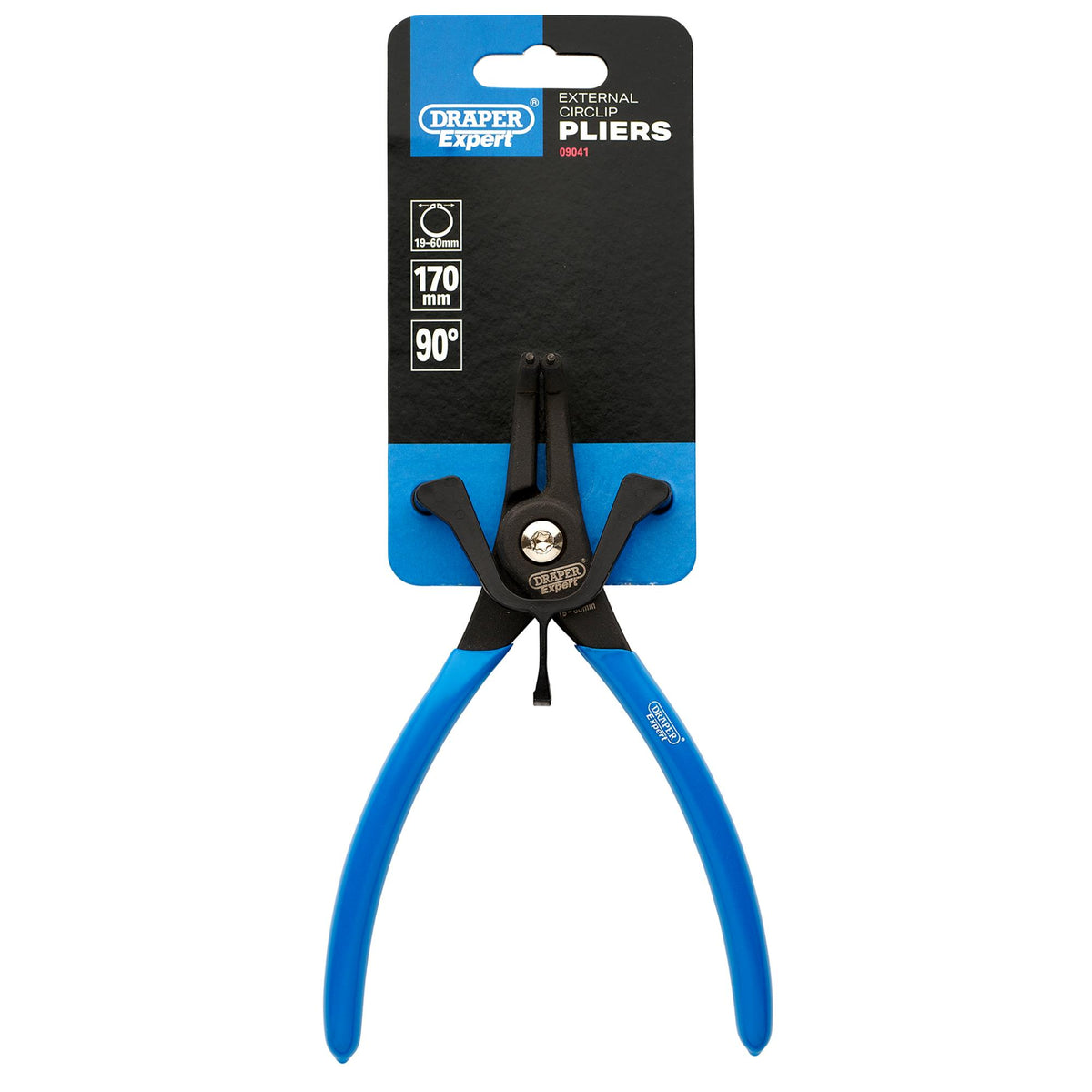 Draper Expert 90 External Circlip Pliers, A21, 170mm : Model No. 51/EXT/90
