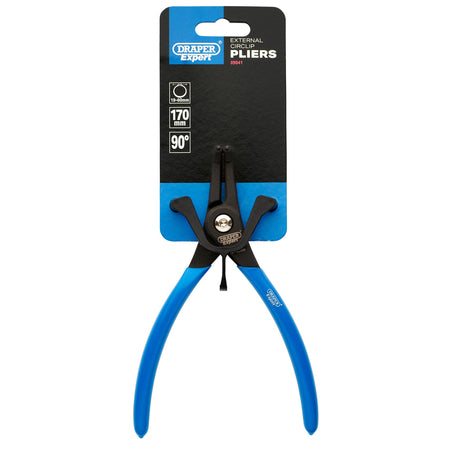 Draper Expert 90 External Circlip Pliers, A21, 170mm : Model No. 51/EXT/90