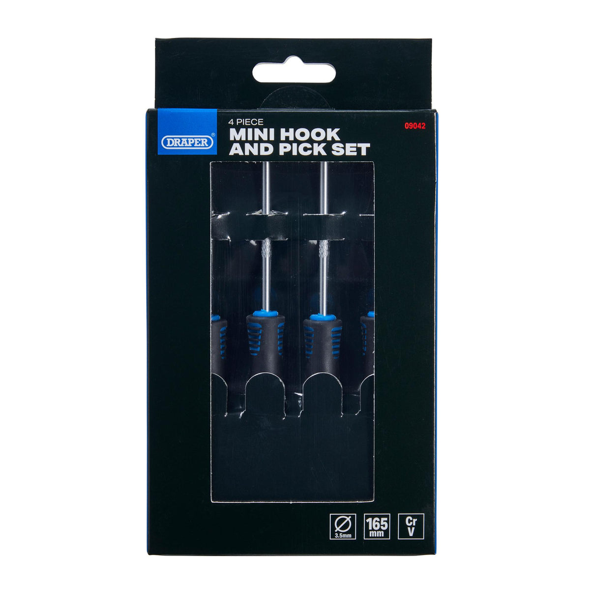 Mini Hook and Pick Set, 165mm (4 Piece) : Model No. MPH SETA
