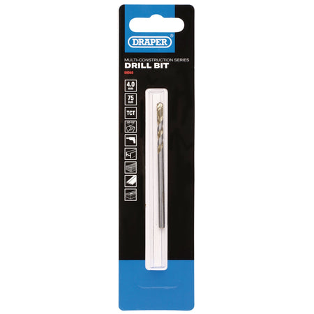 Multi Construction TCT Drill Bit, 4.0 x 75mm : Model No. DBMCS