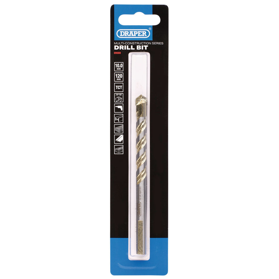 Multi Construction TCT Drill Bit, 10.0 x 120mm : Model No. DBMCS