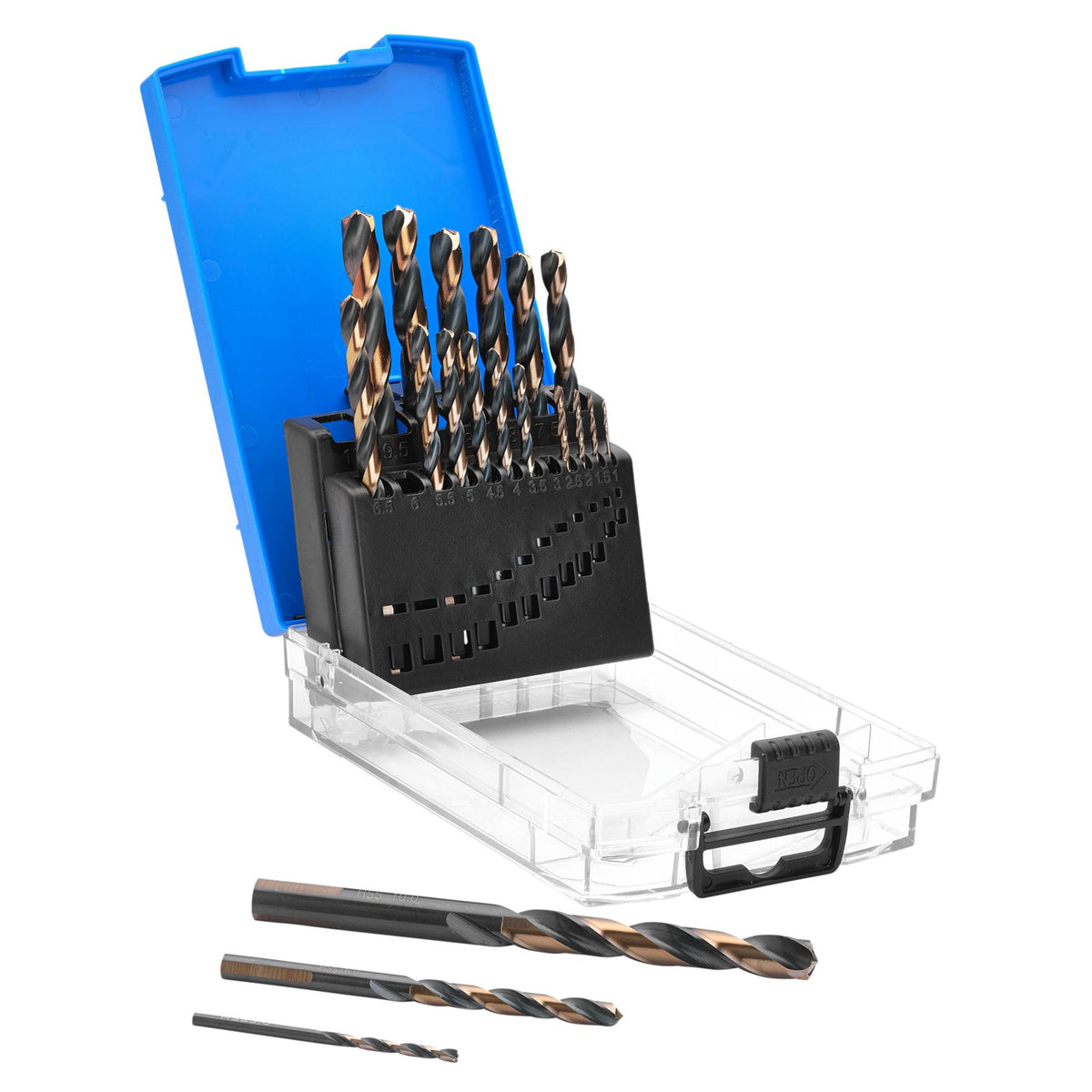 HSS Turbo Titanium Drill Bit Set (19 Piece): No.DBTS6