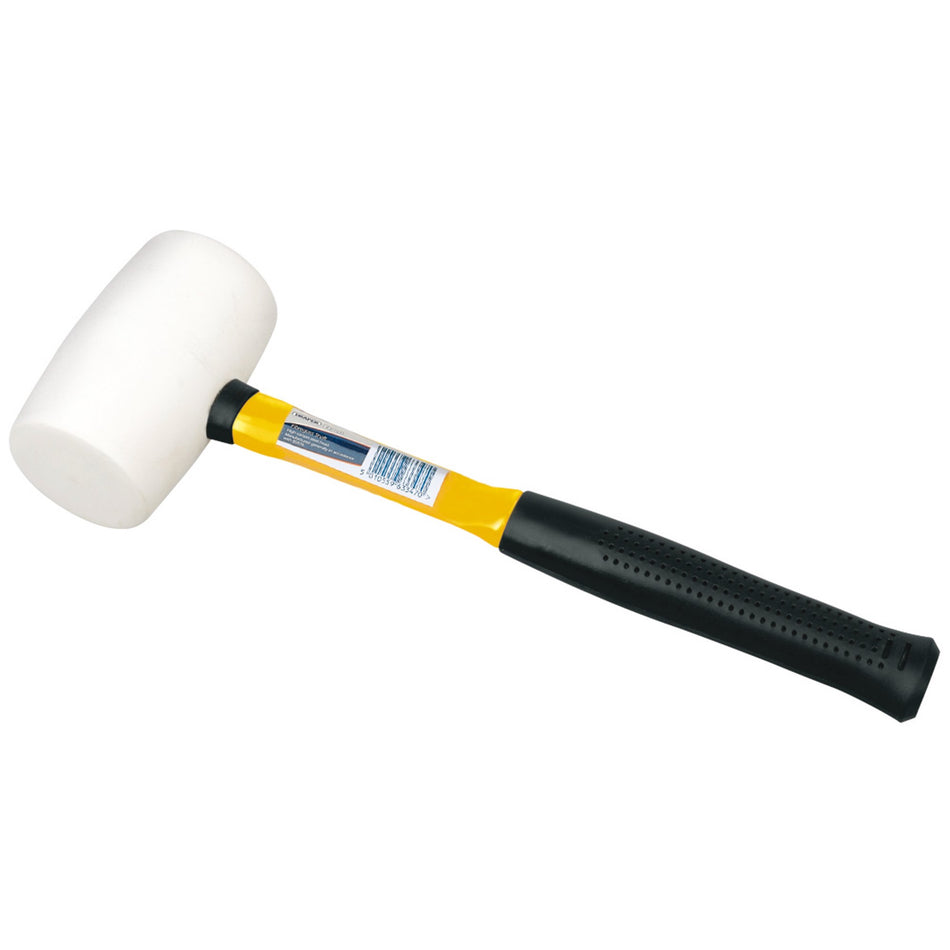 DRAPER Non-Marking Rubber Head Mallet with Fibreglass Shaft (680g-24oz) : Model No. RM/NMFG