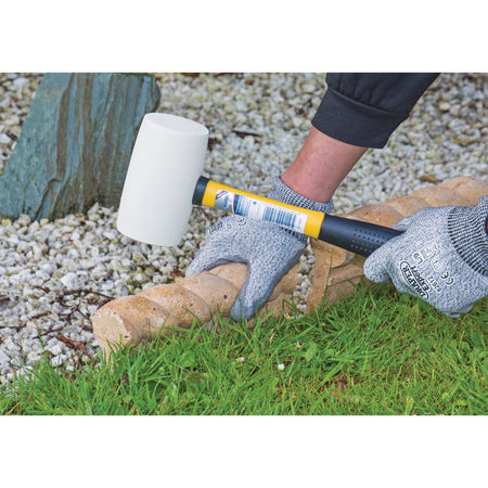 DRAPER Non-Marking Rubber Head Mallet with Fibreglass Shaft (680g-24oz) : Model No. RM/NMFG