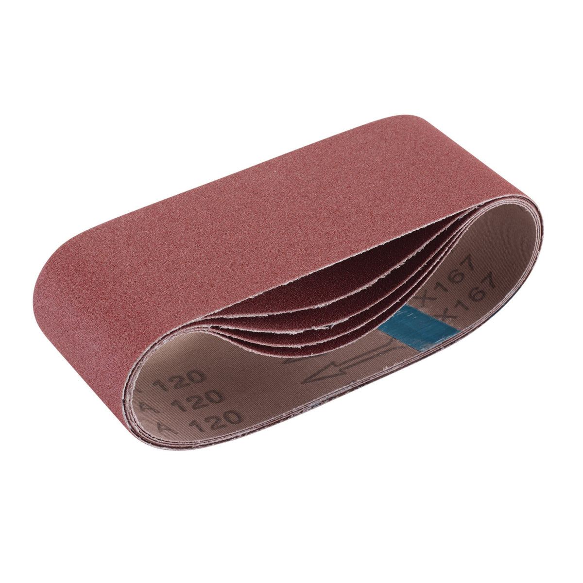 Cloth Sanding Belt, 75 x 457mm, 120 Grit (Pack of 5): Model No. SB75457