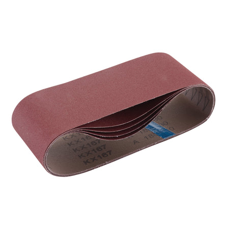 Cloth Sanding Belt, 100 x 610mm, 180 Grit (Pack of 5): Model No. SB100610