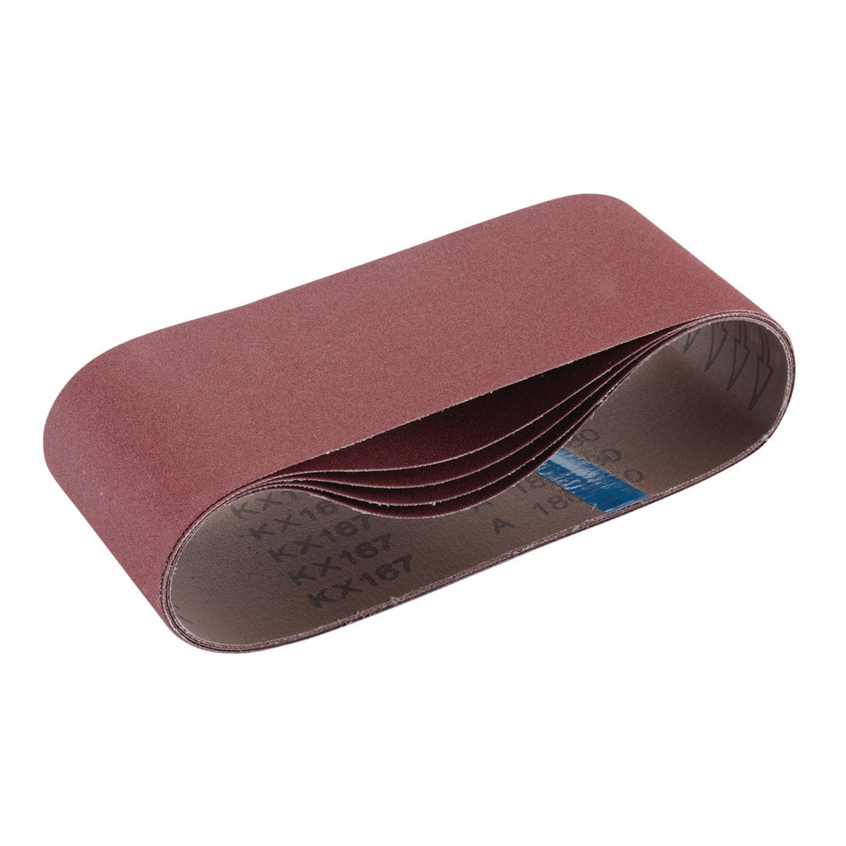 Cloth Sanding Belt, 100 x 610mm, 180 Grit (Pack of 5): Model No. SB100610