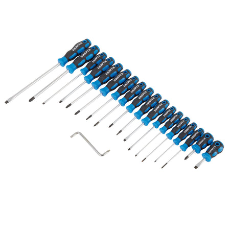 DRAPER 19 Piece Soft Grip Screwdriver Set: Model No.865/19