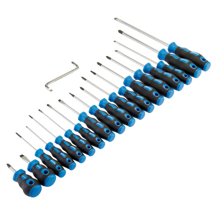 DRAPER 19 Piece Soft Grip Screwdriver Set: Model No.865/19