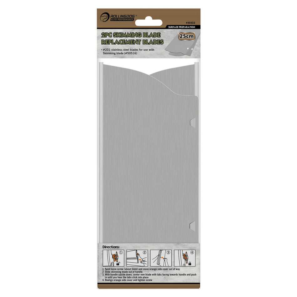 ROLLINGDOG Replacement Skimming Blades, 250mm (Pack of 2) : Model No. 50523