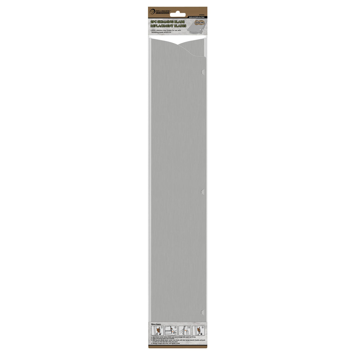 ROLLINGDOG Replacement Skimming Blades, 600mm (Pack of 2) : Model No. 50526